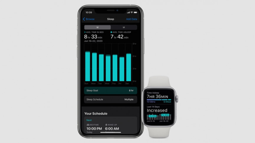 Seguimiento del sueño nativo de Apple Watch